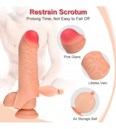 Pumps & Enlargers Inflatable Penis Interactive Penis Enlarge Sleeve Inflation Penis Sleeve for Men - CC19G0AEOM2 $23.00