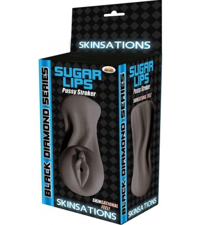 Male Masturbators Skinsations Black Diamond Series Sugar Lips Pussy Stroker- Black- 1 Pound - CI12N3V2D2N $17.50