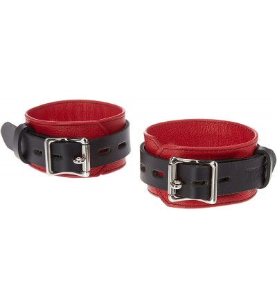 Restraints Deluxe Black and Red Locking Ankle Cuffs - CR119VH1MJN $77.69