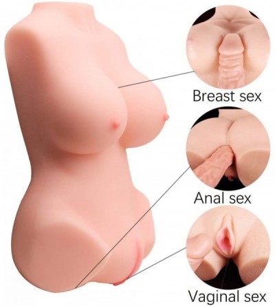 Sex Dolls Sex Doll Male Masturbator with Vagina and Anal- 3D Lifelike TPE Love Doll Torso Toys with Metal Skeleton for Men Ma...