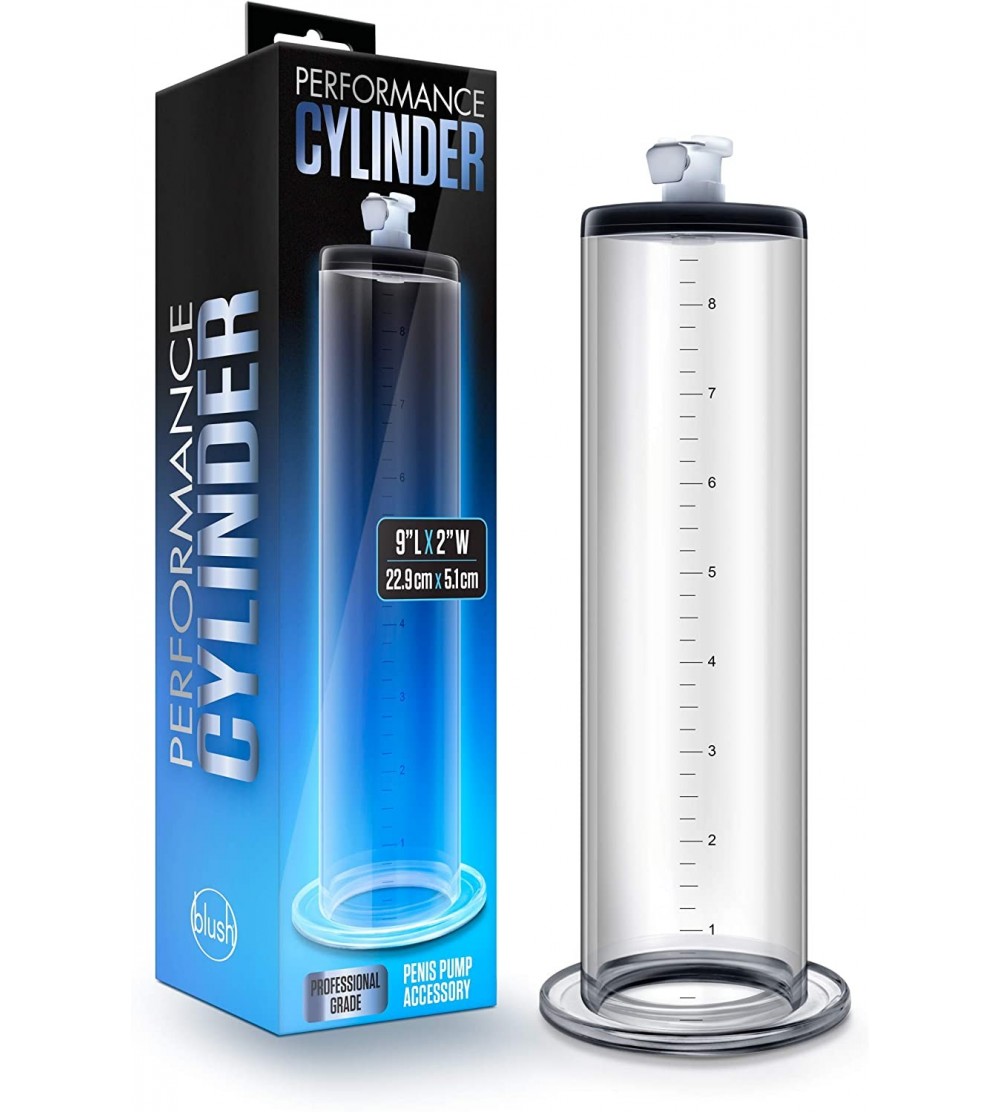 Pumps & Enlargers Performance Acrylic Penis Pump Cylinder- 2 Inch x 9 Inch- Sex Toy for Men- Crystal Clear - CU18OOS85OE $12.90
