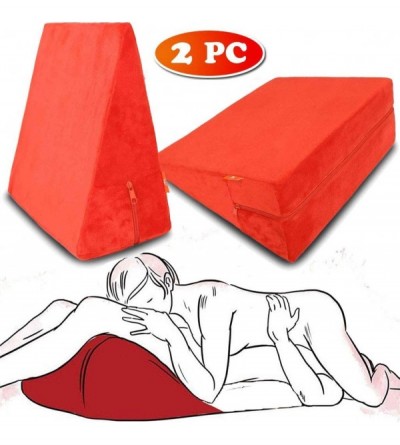 Sex Furniture 2 x Sex Pillow Cushion Triangle for Couples - Position Adult Toy Women Black Couple Furniture Portable Ramp Sup...