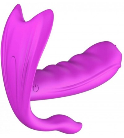 Vibrators Wearable G Spot Vibrator Butterflies Clitoral Stimulator Wireless Vibrating Dildo with Tongue Vibrator Vagina Massa...