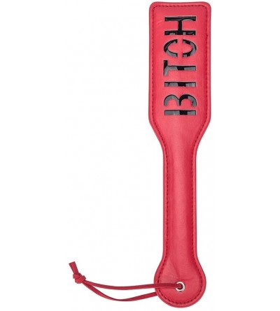 Paddles, Whips & Ticklers Frisky Imprint Spanking Paddle Sex Mischief Paddle Artificial Leather red Sex Play- Bitch - CG19EUM...