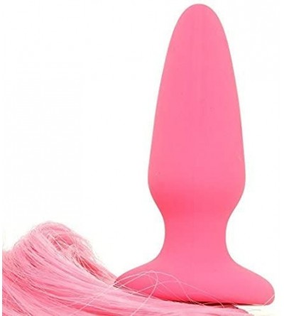 Anal Sex Toys Silky Smooth Silicone Unicorn Tail Butt Plug (Pink) Perfect for Cosplay and Jo H20 Water Based Lube (1 Oz.) - C...