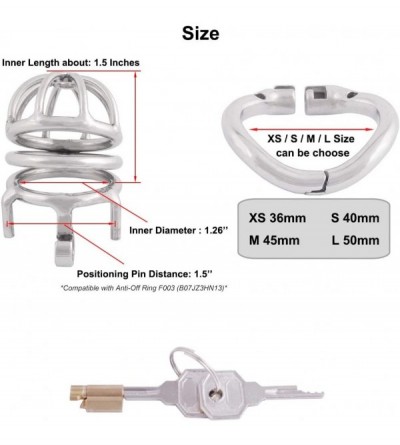 Chastity Devices Medical Grade 304 Stainless Steel Ergonomic Design Chastity Device Easy to Wear Male SM Penis Exercise Sex T...