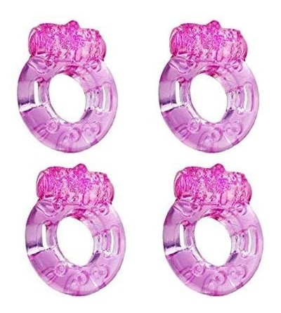 Penis Rings Men' Strong Vibration Rooster Rings for Men Delay Lasting Play Waterproof Silicone Exercise Training Rings-4Pcs S...