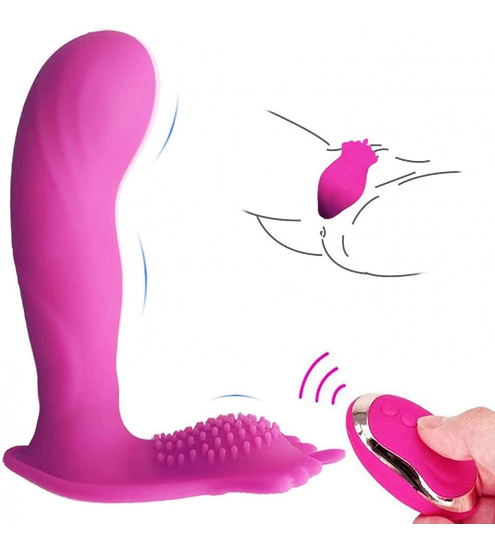 Vibrators Wearable Vibrator Clitoris and G-Spot Stimulator Remote Control Vibrate Masturbation Dildo Toys for Adult-Invisible...