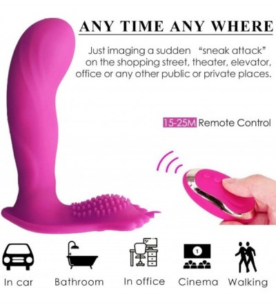 Vibrators Wearable Vibrator Clitoris and G-Spot Stimulator Remote Control Vibrate Masturbation Dildo Toys for Adult-Invisible...
