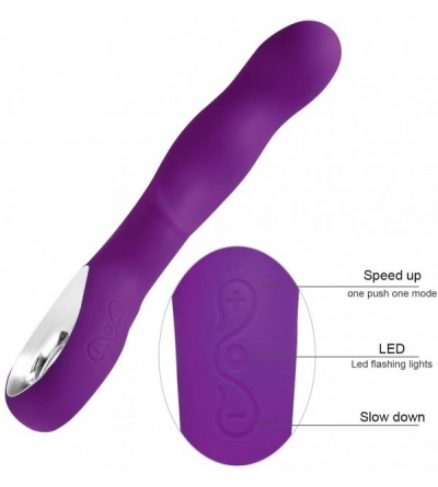 Vibrators G-Spot Vibrator- 10 Speed USB Rechargeable Vibrator- Vaginal and Clitoral Stimulation Massager (Purple) - C912O3BX1...