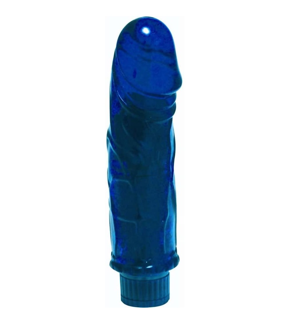 Vibrators Vibrating Waterproof Jelly Cock 6.25 Inch Cool Blue - Blue - C4119SBMD3V $9.84