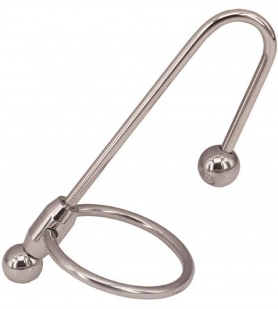 Catheters & Sounds Stainless Penis Cock Rings with Urethral Sounds Ball- Long Size - CU18KN24ZZL $10.17