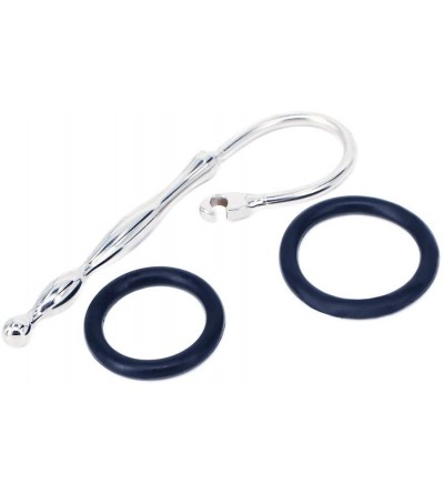 Catheters & Sounds Urethral Sounds Penis Stretcher Penis Plug Male Sounding Rod with 2 Silicone Rings - C9122YVBCV5 $25.23