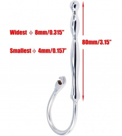 Catheters & Sounds Urethral Sounds Penis Stretcher Penis Plug Male Sounding Rod with 2 Silicone Rings - C9122YVBCV5 $13.13