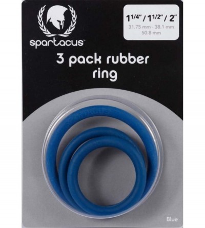 Penis Rings Cock Ring Set Soft - Blue Rubber - C7112BP0WJD $9.64