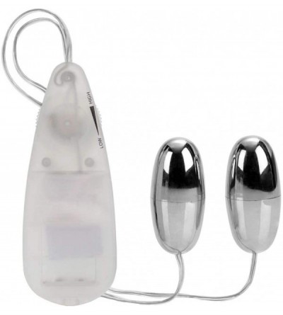 Vibrators 2.25" Silver Double and Intimate V-î-Brâtor - CT196NKTHXD $36.14