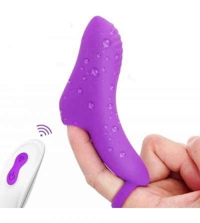 Vibrators G Spot Finger Vibrator- Personal Vibrator Clitoris Massager Sex Toy for Couples with 9 Powerful Vibration Textured ...
