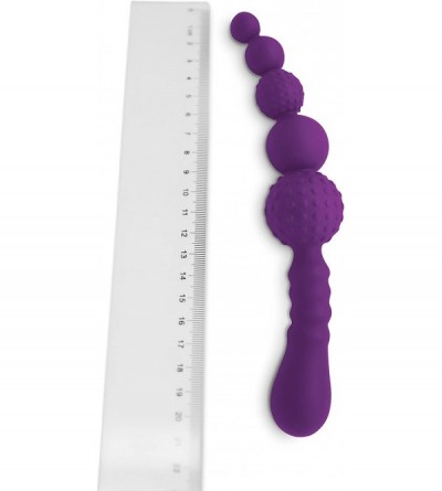 Anal Sex Toys Silicone Anal Wand The Best Anal Beginner Toy For Men & Women - Purple - CB12BSP147Z $16.38