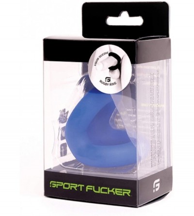 Penis Rings Rugby Ring - Trainer CockRing (Blue) - Blue - CK19D7M590O $12.01
