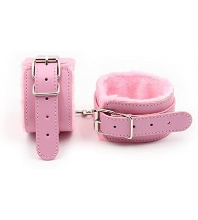 Restraints Strong and Durable Wrist Adjustable PU Leather Handcuffs Soft Wrist Cuffs Multifunctional Bangle Furry Fuzzy Handc...