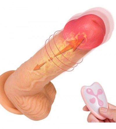 Dildos Thrusting Dildo Sex Toy for Women with 7 Frequencies- Heating Realistic Cock with Strong Suction Cup for G Spot Clitor...
