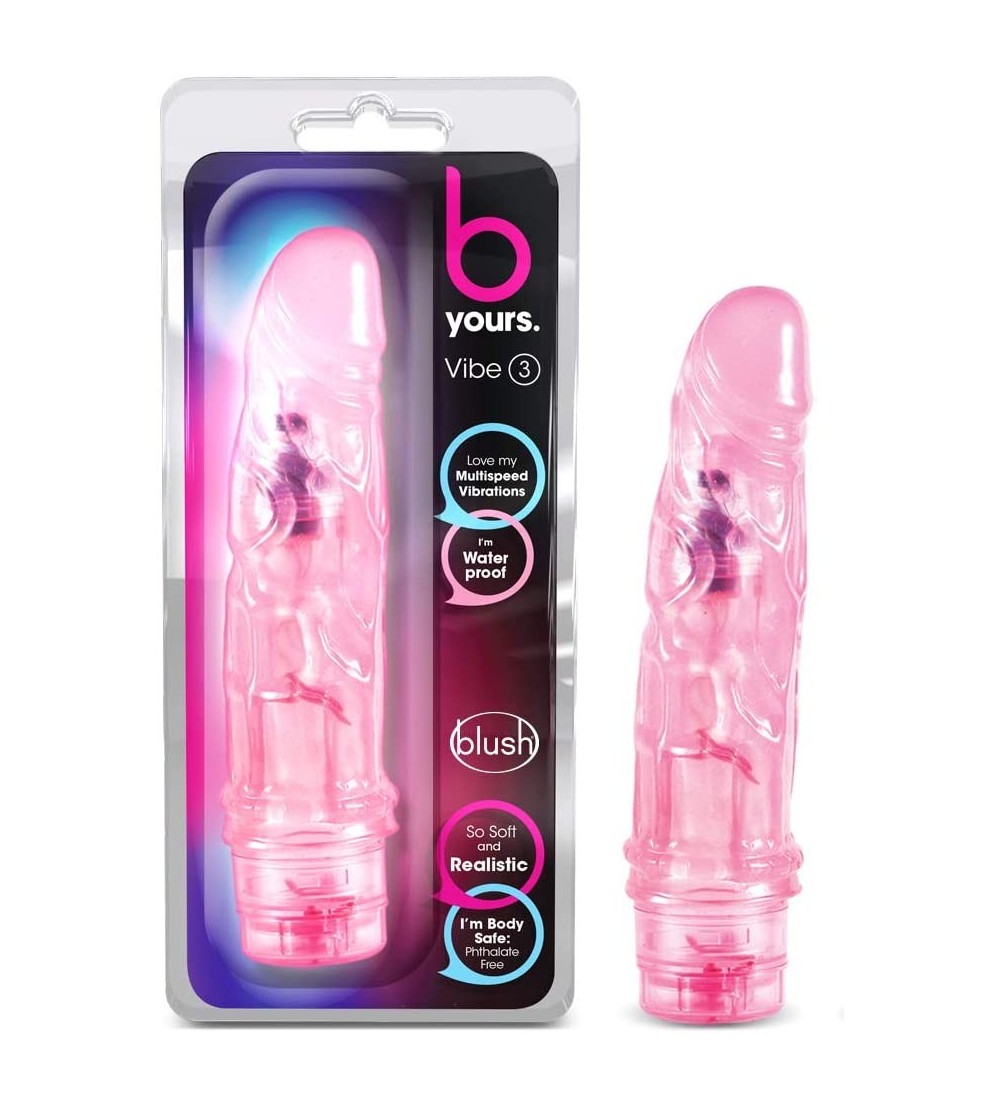 Vibrators 7.25" Realistic Veined Vibrating Dildo - Powerful Multi Speed Vibrator - Sex Toy for Women - Sex Toy for Adults (Pi...
