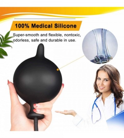 Anal Sex Toys Silicone Expand Inflatable Anal Plug - Body-Safe Medical Grade Waterproof Butt Sex Toy for Male- Female and Beg...