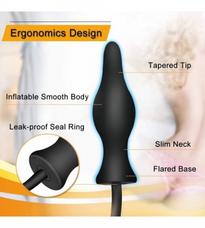 Anal Sex Toys Silicone Expand Inflatable Anal Plug - Body-Safe Medical Grade Waterproof Butt Sex Toy for Male- Female and Beg...
