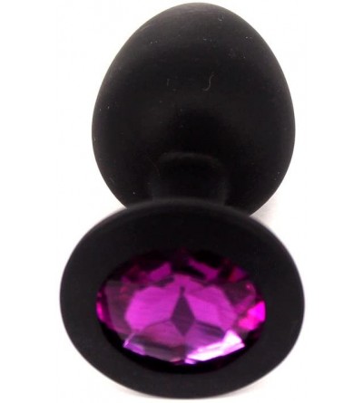 Anal Sex Toys Silicone Butt Plugs Random Color Gem- Small Trainer Toy for Beginner - CI12N36TGUC $7.24