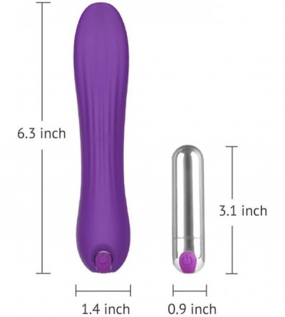 Vibrators Bullet Tongue Vibrator for Clitoral & Nipple Stimulation with 10 Vibration Modes- Mini Rechargeable Waterproof Adul...