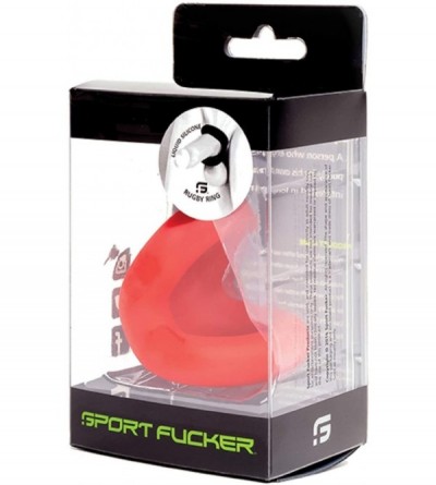 Penis Rings Rugby Ring - Trainer CockRing (Red) - Red - CK19D7LXDOE $15.95