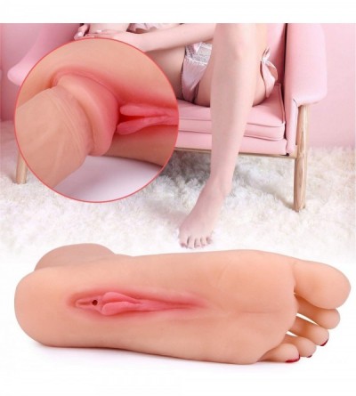 Sex Dolls Female Foot Male Masturbator- Silicone Realistic Foot Pocket Pussy Male Toys- Vagina Adult Doll Toys Stroker for Me...