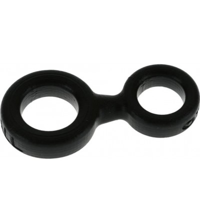 Penis Rings 8-Ball Cockring with Attached Ball Ring - Black - C5128DI88MT $14.96