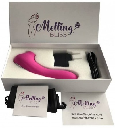Vibrators Personal Oral Tongue Clitoral Massage Vibrator Toy for Women in Pink with eBook - CN187I57T27 $23.28