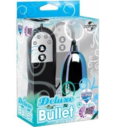 Vibrators Vibrating Deluxe Bullet Waterproof Vibe - Multi Speed Blue - C011BT68XTV $23.05