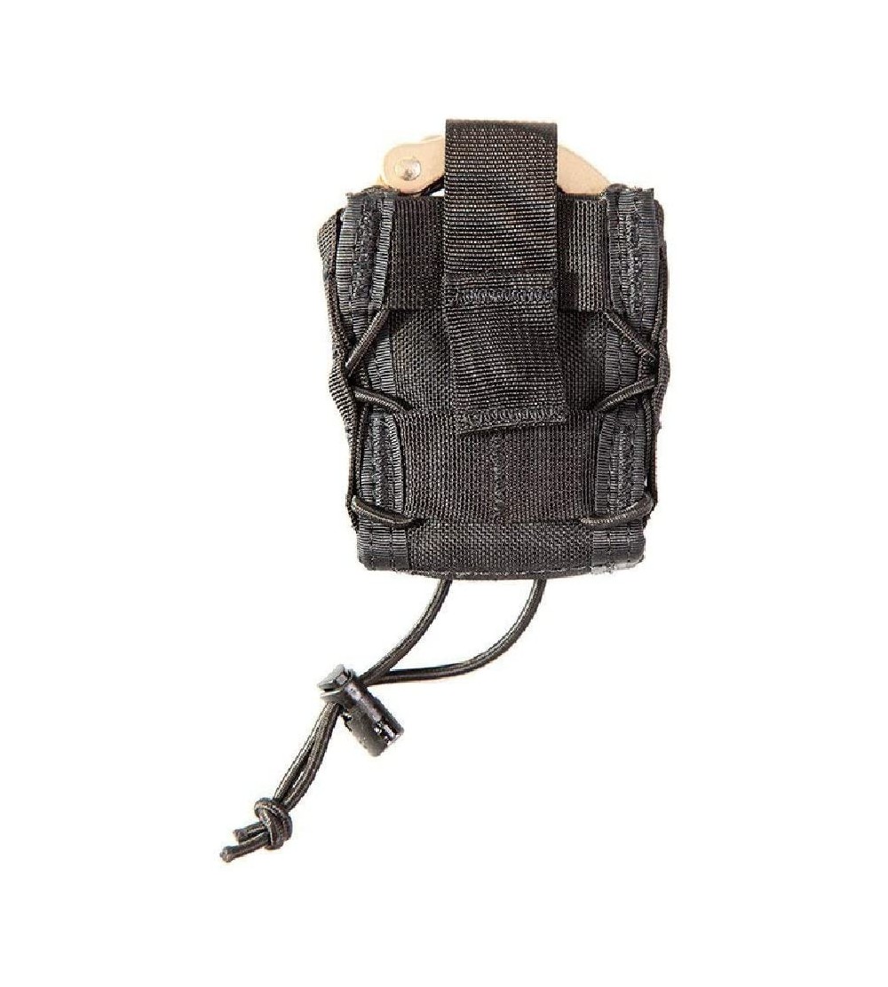 Restraints MOLLE Mounted Handcuff Taco Pouch - Universal Handcuff Holster Fits Chain and Hinged Cuffs - Wolf Gray - C111Y5X5R...