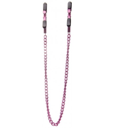 Nipple Toys Adjustable Nipple Clamps- Pink - Pink - CJ11O4OWJMH $31.38