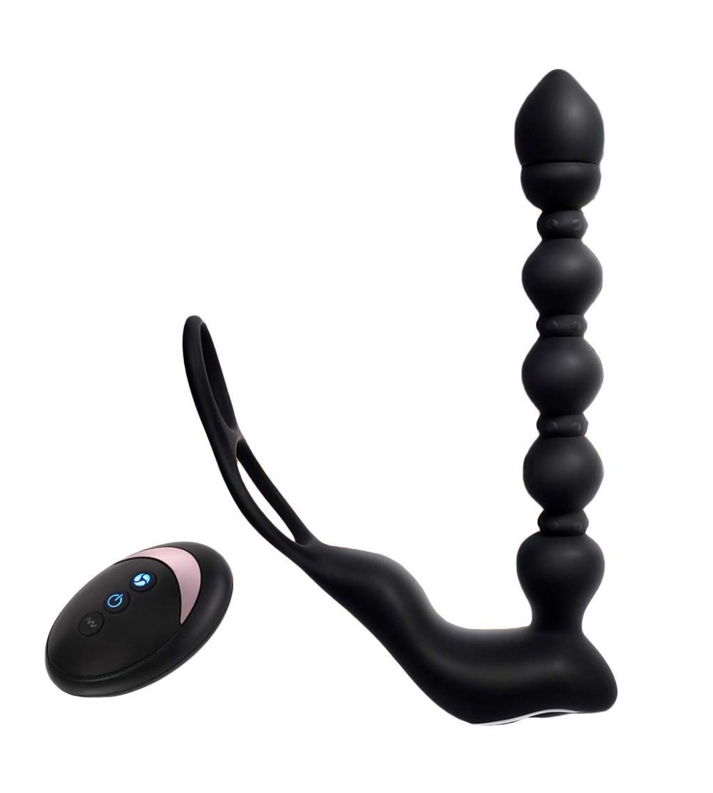 Anal Sex Toys Heat Vii-brrating ańus Plúg Beads Waterproof G- Spottor Vii-brrator Massager - C7192NZA9TO $32.66