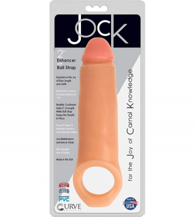 Dildos 2 Inch Penis Enhancer with Ball Strap Flesh - Vanilla - CF18LZX6Y7W $17.78