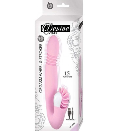 Male Masturbators Devine Vibes Clitoral and Vaginal Orgasm Wheel & Stroker (Pink) - Pink - CL192UGHDWI $43.43