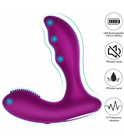 Vibrators Waterproof Dual Motor Electric Massager-Handheld Rechargeable Back Massager 12 Vibration Modes Prostata Protrate Ma...
