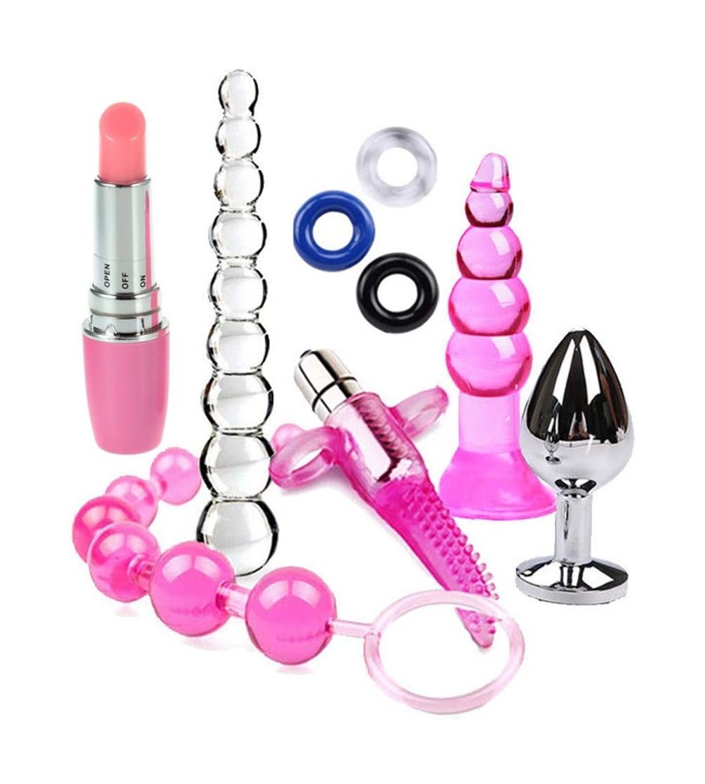 Anal Sex Toys Vibrantor- 1Set Anal Butt Plugs Trainer Kit Beginner Set Medical Silicone Prostate Massage - As the Picture Sho...