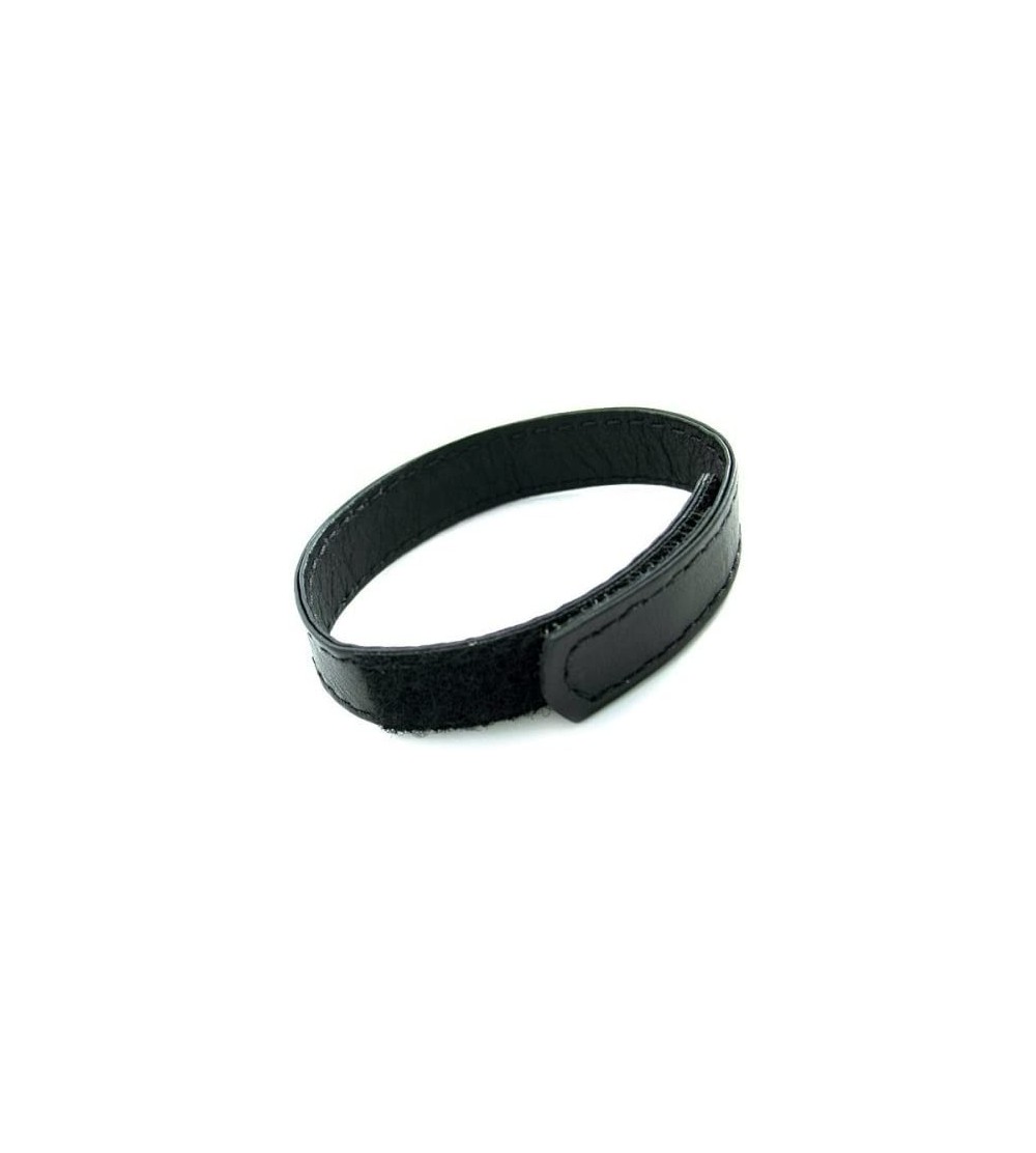 Penis Rings Ajustable Leather Cock Ring- Black - CC1137Q4KB1 $8.92