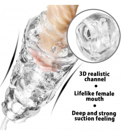 Male Masturbators Male Masturbator Cup with Strong Sucking and Vibrating for Penis Stimulation and Enhancement Training- Elec...