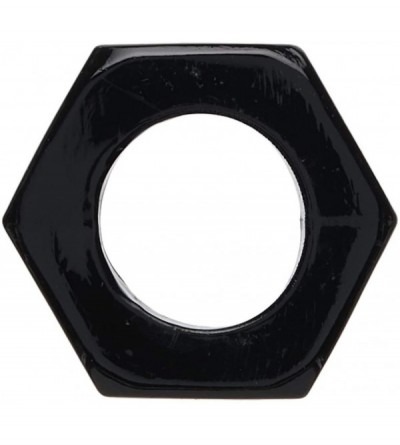 Penis Rings Hexnut Cock Ring - Black - C1118JWXGDL $11.20