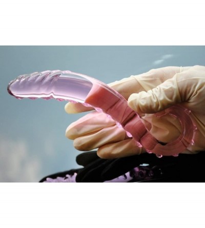 Dildos Pink Pyrex Glass Dildo Artificial Penis Crystal Fake Anal Plug Prostate Massager Masturbate Sex Toy for Adult Gay Wome...