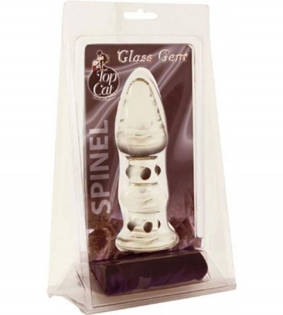 Anal Sex Toys Glass Anal Plug- Massager and H20 Water Based Lube (1oz) - CQ18X4Y7OMC $22.35