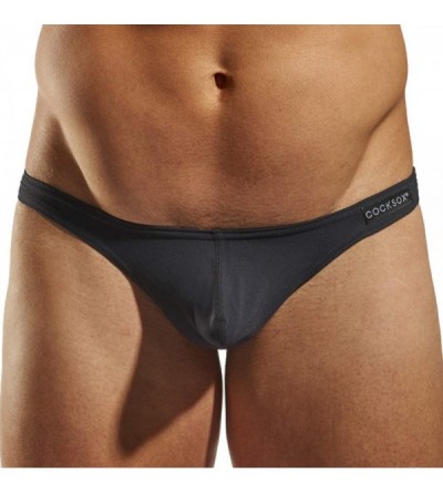 Dildos Sexy Men's Underwear Thong - Black - CG116GVQITL $13.66