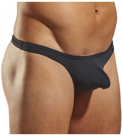Dildos Sexy Men's Underwear Thong - Black - CG116GVQITL $13.66