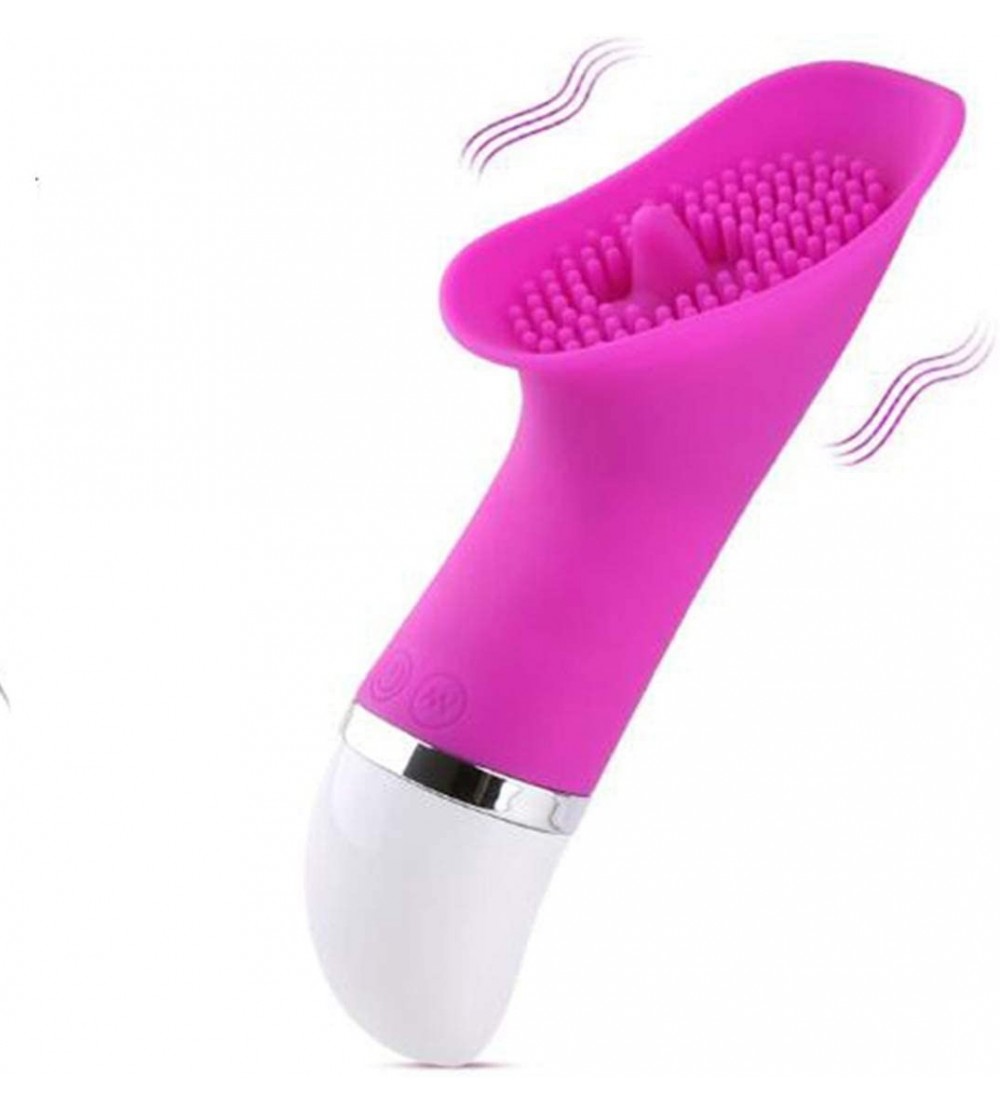 Vibrators Powerful Nipple Lick Tongue Vibrator Pussy Clit Massage Female Masturbator - C518SAA690O $10.14